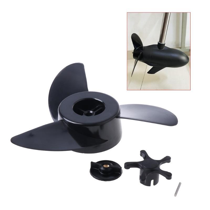 X7JF 3 Blade Leaves Propeller Prop Metal Outboards Propeller For Marine Boat Motors