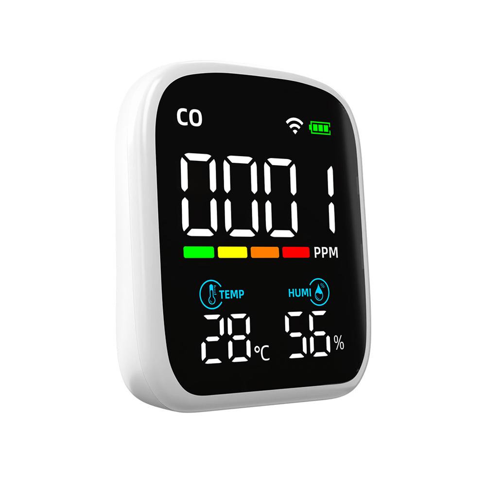 Tuya WiFi Digital LED Display CO Detector Portable Carbon Monoxide Tester Multifunctional Temperature and Humidity Test