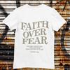 T-shirt Chrétien Foi Sur Peur | Psaume 118:T-shirt 6 Versets Impression Dos