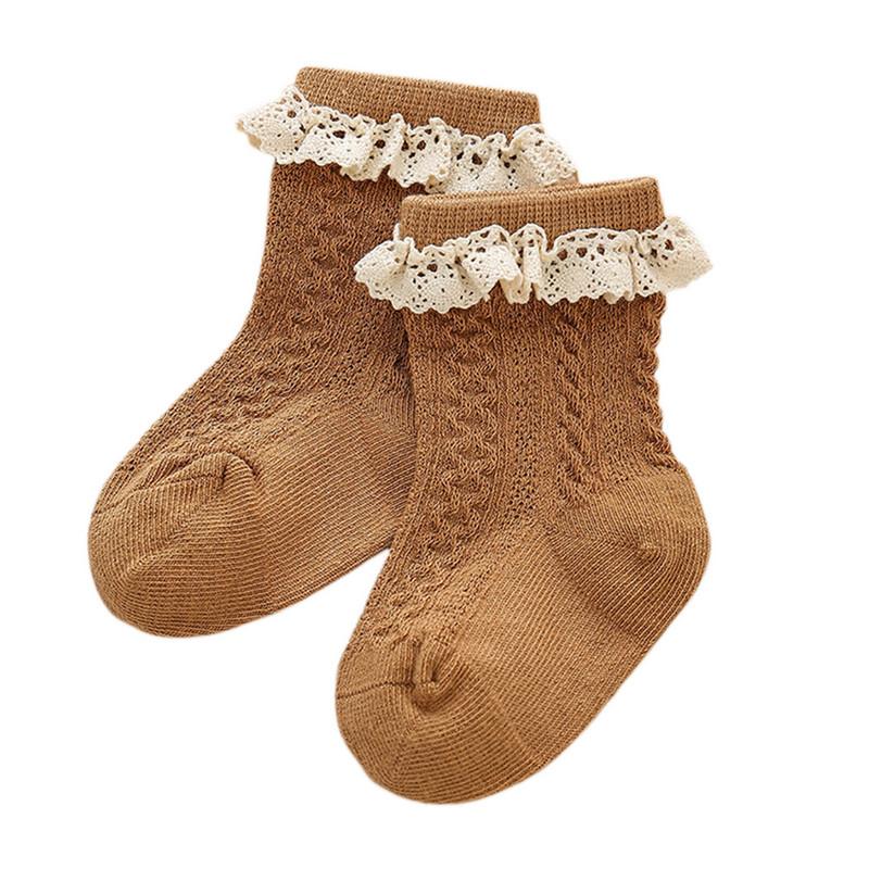 0 to 3 Years Toddler Baby Girls Princess Socks Spring Autumn Clothes Lace Trim Socks Baby Clothing