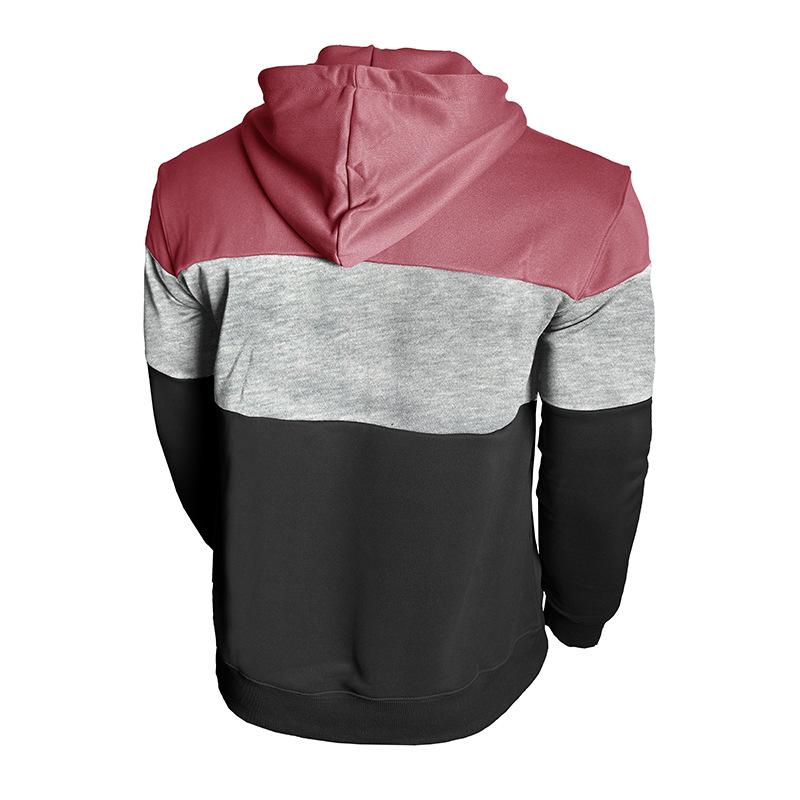 Autumn Winter Men's Sweatshirt Long Sleeve Casual Sports Contrasting Hoodie Man Hooded Sweatshirts Streetwear Jogging Tops