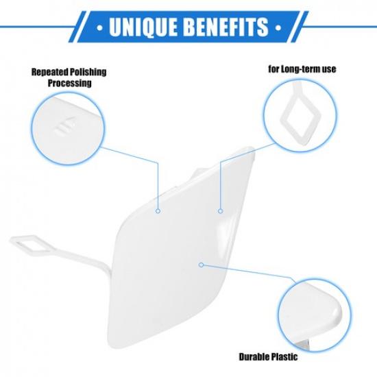 Car Tow Hook Eye Hole ONE  for Mercedes-Benz E350 2010-2013 White Front