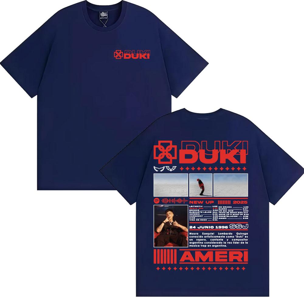 2025 Summer Rapist Ducky Super Jet Ameri Tour Merch Tshirt Mens Fashion Hip Hop High Street Tshirt Casual Cotton Short Sleeve