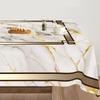 Marble Printed Rectangular Table Cloth 180×140cm Universal Table Cover  Beauty Massage