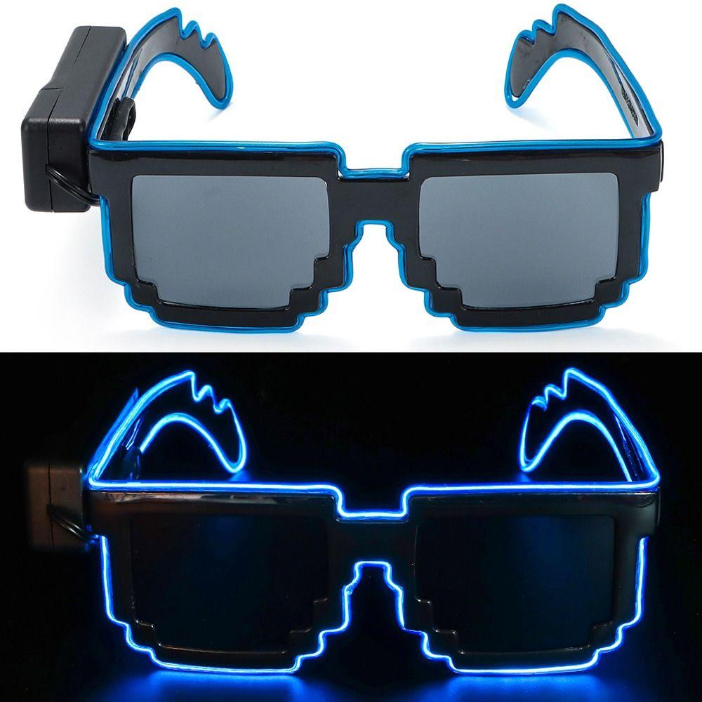 Neon Party Noční kluby LED svítící brýle svítící ve tmě Neonové Rave odstíny pro dospělé děti
