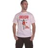 T-shirt Deicide Once Upon The Cross Logo Band Nuovo Ufficiale Uomo Bianco Taglia M