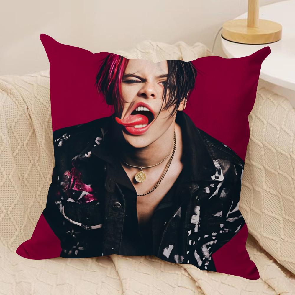 YYungblud Rock Music Singer Cushion Cover Pillowcase Ultra Soft Skin Friendly Fabric Cloud Like Comfort  Concealed Zipper
