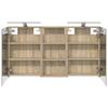 Bathroom Cabinet Set 3 Pcs 110 X 10.5 X 60.5 Cm Engineered Wood
