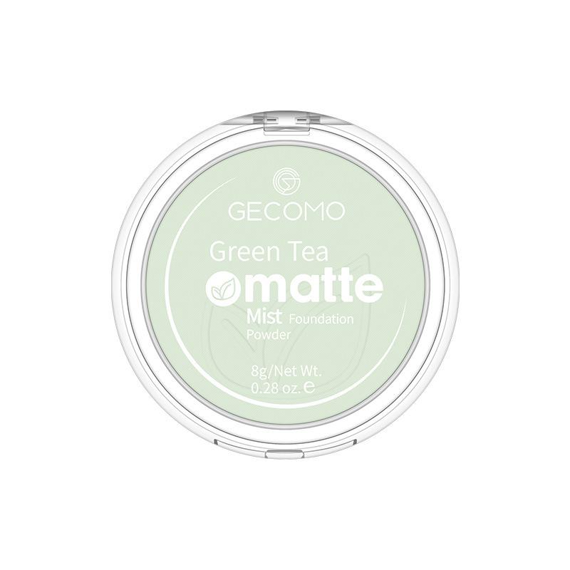 Ge Meng Polvere Fissante Morbida Opaca al Tè Verde: Fard in polvere viso a lunga tenuta, coprente, impermeabile, illuminante e per contouring.