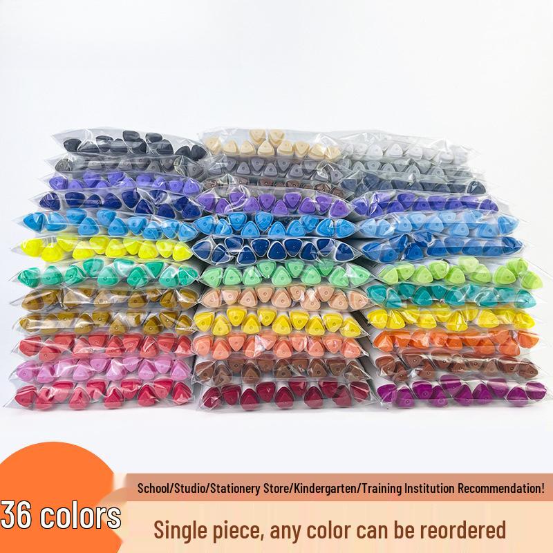 Single Color 36-Pack Waterproof Art Markers - Black, White, Red Opaque - Ideal for Kids' Painting