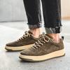 Scarpe Casual da Uomo Leggere Traspiranti Scarpe Marroni da Uomo Piatti con Lacci Sneakers in Camoscio da Uomo Viaggio d'Affari Unisex Tenis Masculino