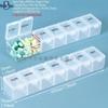 Seven-Day Pill Organizer: Morning, Noon, Night Portable Capsule Case with Large Capacity