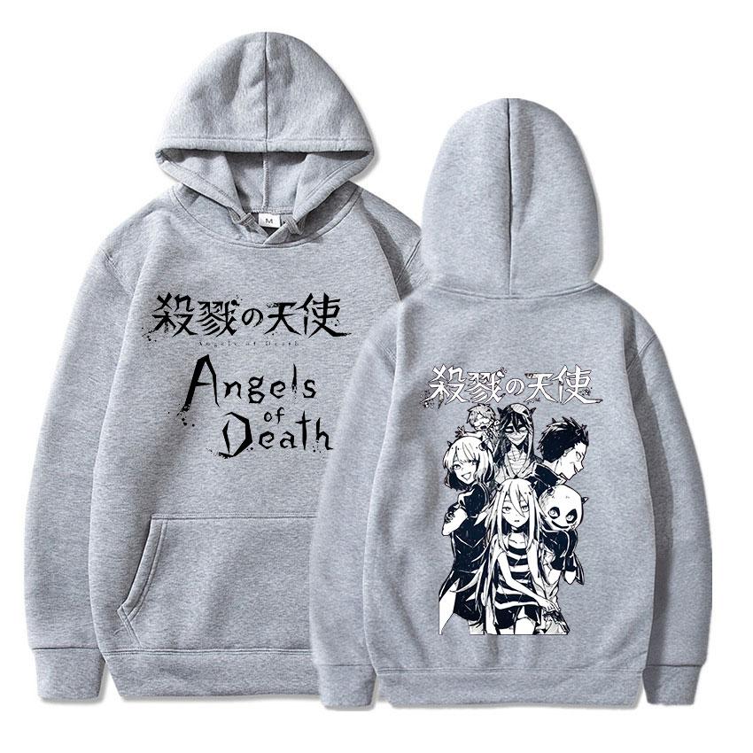 Anime Angels of Death Hoodies Cool Caroon Rache Gardner Isaac Foster Graphic Streetwear Harajuku Couple Sweatshirts Pullover Unisex