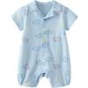 Minibala Baby Short Sleeve Polo Collar Romper