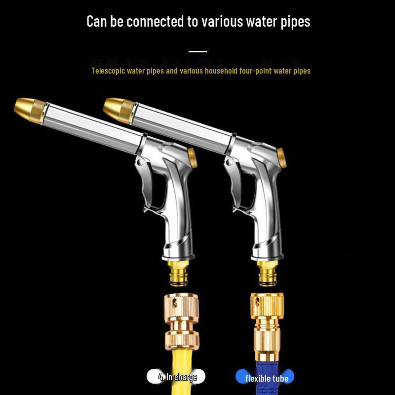 Hochdruck-Metall-Wasserpistole für Auto- und Bodenreinigung - Leistungsstarkes Sprühdüse