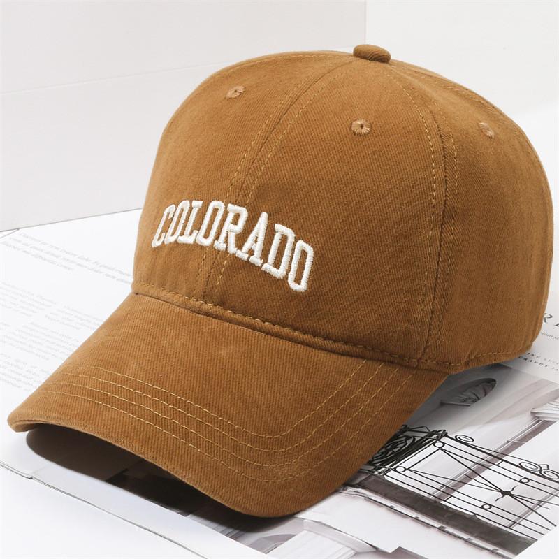 Embroidery Colorado Letter Baseball Cap Outdoor Sun Protection Breathable Hat