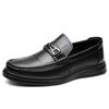 Fashion Cow Leather Shoes for Men Casual  Breathable Formal Business Men's Loafers Autumn Black Luxury Shoes Zapatos Casuales