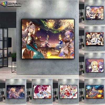 5D fai da te pittura diamante Genshin celebrazione delle feste punto croce diamante arte ricamo mosaico decorazione della casa