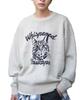 WEGO Jacquard Graphic Pullover Long Sleeve Knit Size L Men's Top, Sweater, Oversized, Fall/Winter Clothing, Gift, Off-White,