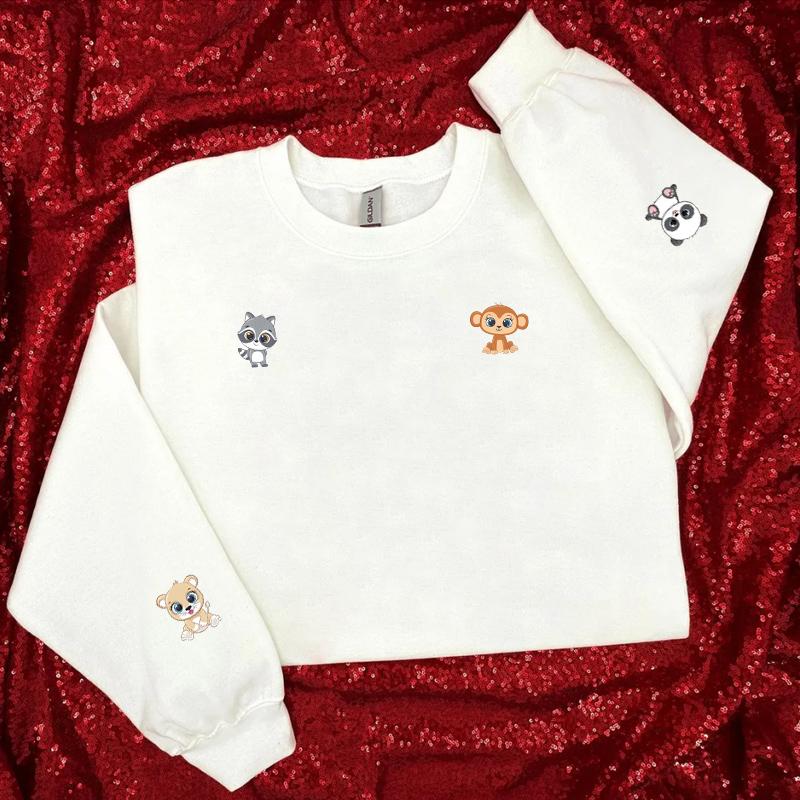 Little Animals Sheet Custom Iron On Transfer Easy To Cut Parches Ropa Clothes Stickers Diy T-Shirt Jeans Heat Transfer Sticker