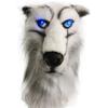 Husky Latex Mask with Glowing Eyes