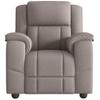 Reclining Massage Armchair, Taupe, Fabric Upholstered
