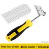 Range Hood Scraper Tool with 10 Blades