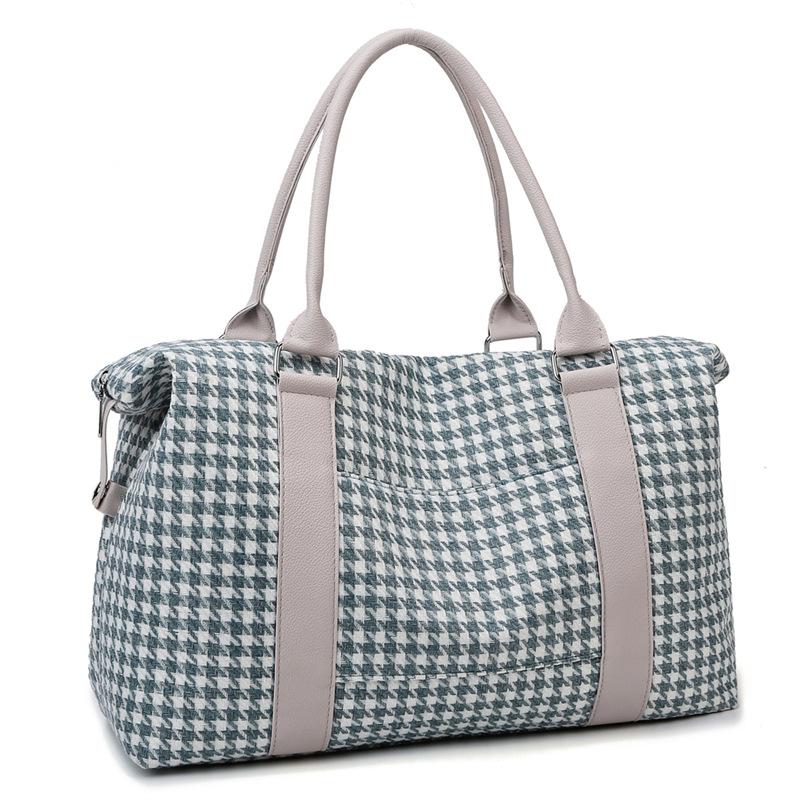 New large-capacity canvas fitness bag can be set with tie rod lightweight travel bag short trip handbag
