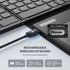 Foldable Keyboard BT3.0 Wireless With Integrated Touchpad And Numpad Long Battery Service For 30Hrs Uninterrupted Work