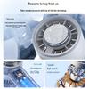 Top-Selling Portable Rechargeable Ice Pack Handheld Fan with Display Screen for Outdoor Summer Travel Cooling