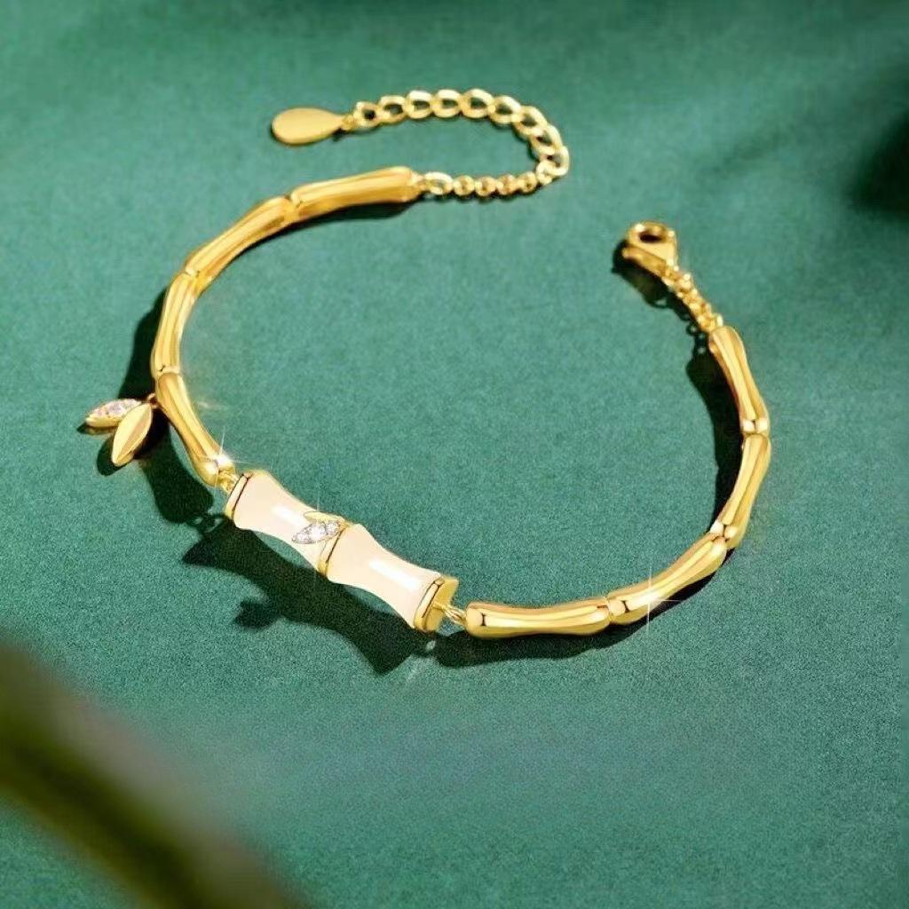 Jewelry Bamboo Bracelet Growing Bamboo Bracelet National Style Niche Light Luxury Trend Jewelry