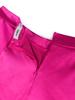 AOMEI Fuchsia Flare Pants for Women Shiny Elastic Satin Back Zipper High Waist Bell Bottoms Dressy Trousers Trendy Capris