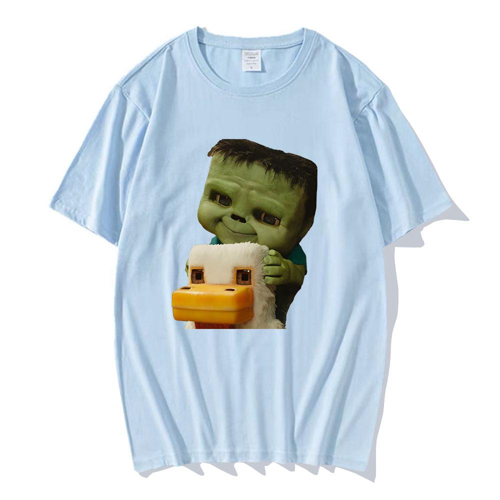 Funny Printing T-shirt Hot Game Chicken Jockey Tshirts Short Sleeve Cotton O-neck TShirt Men Women Clothing Unisex Streetwear