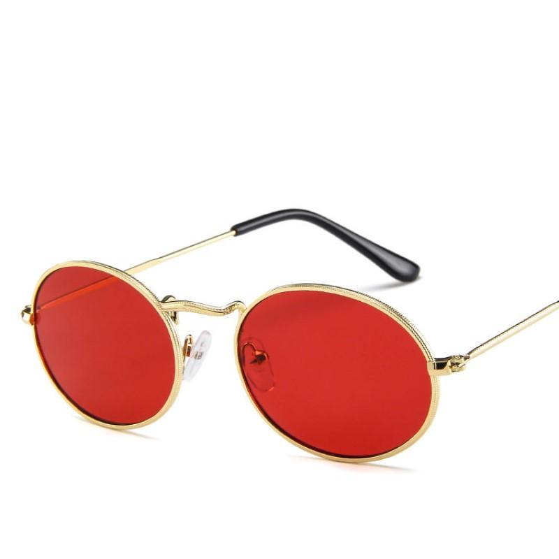 Retro Oval Sunglasses Men'S Brand Designer  Fashion Vintage Sun Glasses Women  Female Shades Glasses Uv400