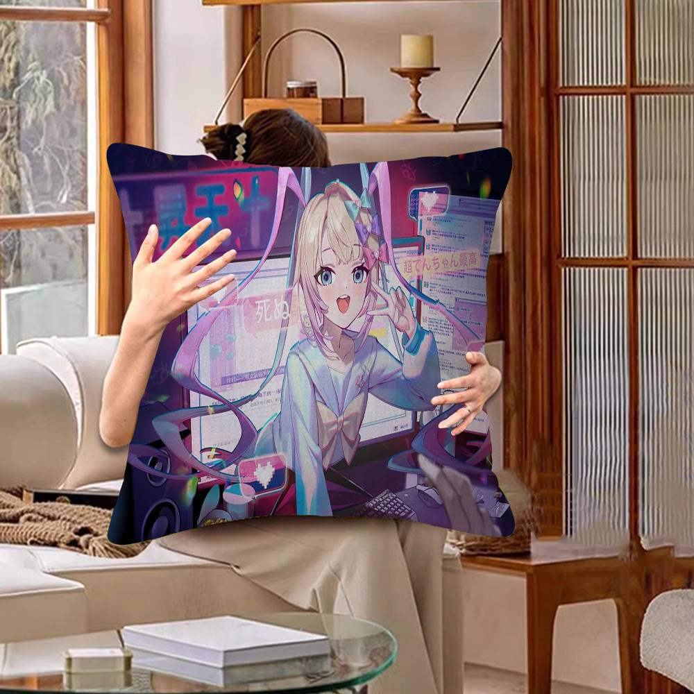 Needy Girl Streamer Overload Personalized Pillow Cover Kids Bedroom Wild Party Decor Pillowcase Kid Birthday Shower Gift