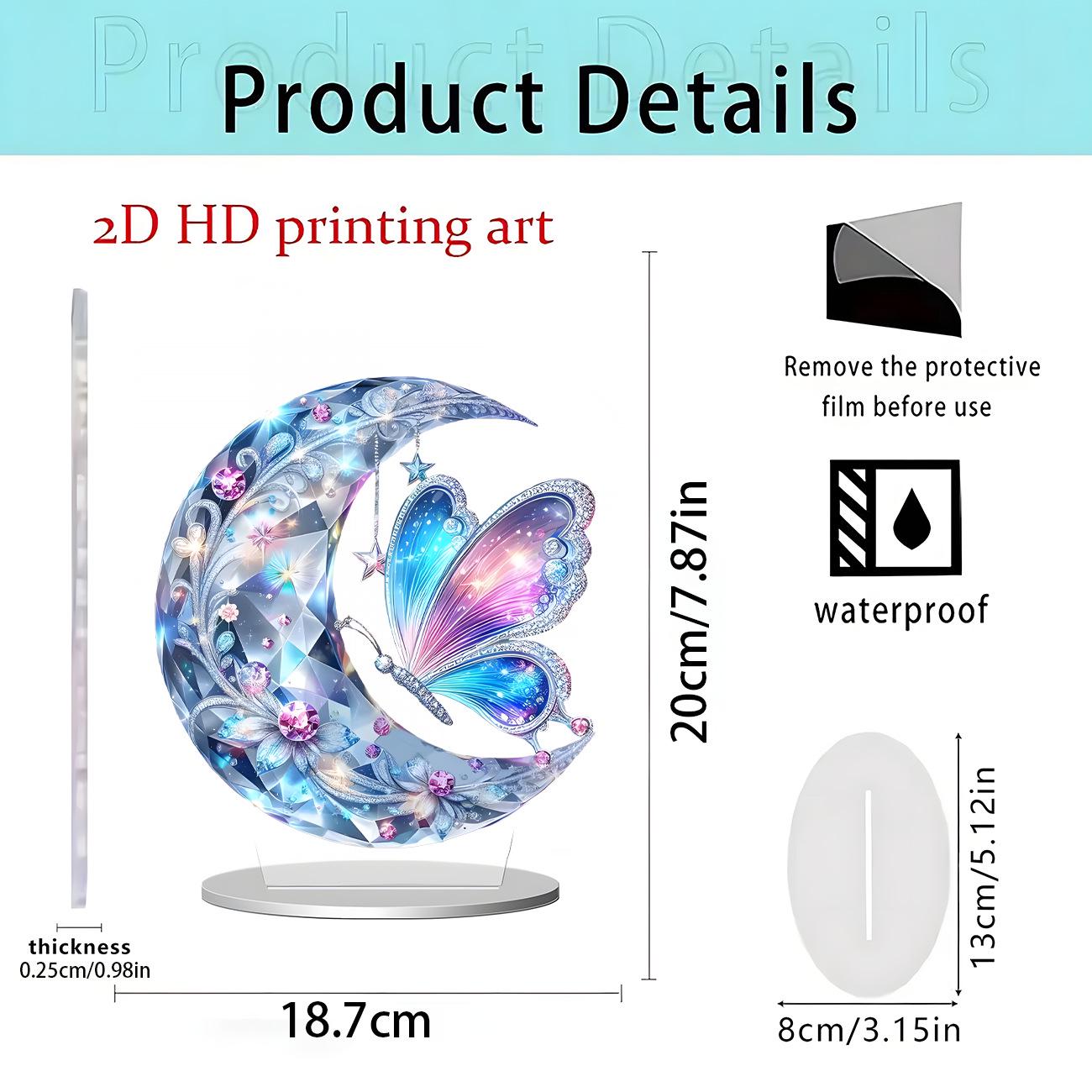 Cupid Angel 2D Acrylic Standee: Home & Desk Ornament Gift