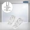 8x Blinds P-Shaped Clips Hooks Roller Blind with Screws and Plastic Pillars Loop