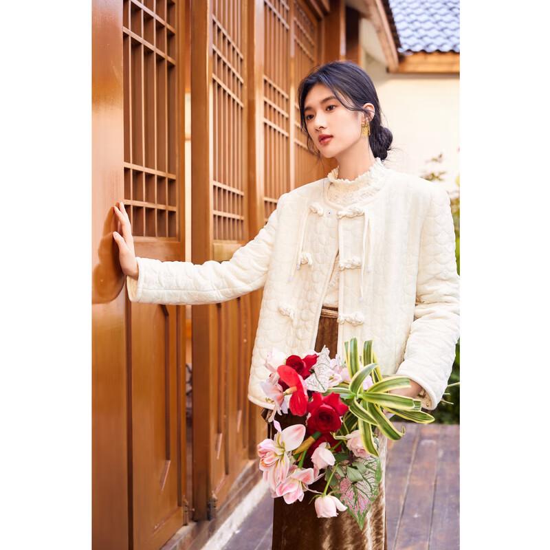 

Women s New Chinese Style Velvet Short Jacket L