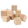 12Pcs Unfinished Wooden Blocks Smooth Durable Sturdy Uniform Size Small Wood Cubes for Crafts DIY