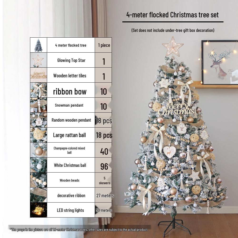 Luminous White Christmas Tree Set 2025: DIY High-End Decoration for Your Living Room