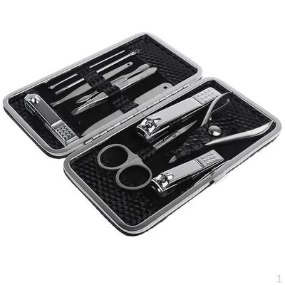 12 Pieces Nail Clippers Grooming Kits Stainless Steel Manicure Pedicure Set
