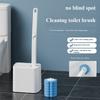 New Toilet Brush Integrated Toilet Brush Automatic Flip Cover with Base Cleaning Brush Disposable Toilet Brush Set