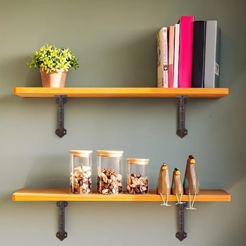 1/2 ks Litinové policové konzoly Nábytek Kovové Nástěnné Policové Podpěry Držáky Kování Multifunkční