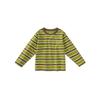 Minibala Boys' Pure Cotton Striped Color-Block Long-Sleeve T-Shirt