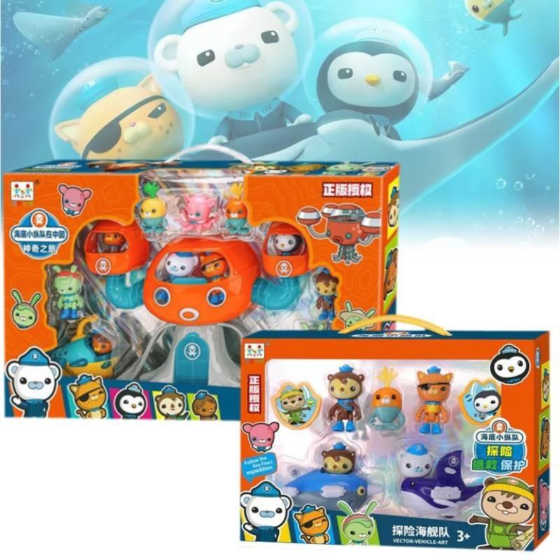 Authentic Octonauts Captain Barnacles Peso Kwazii Plush Figurines Boys Gift Set