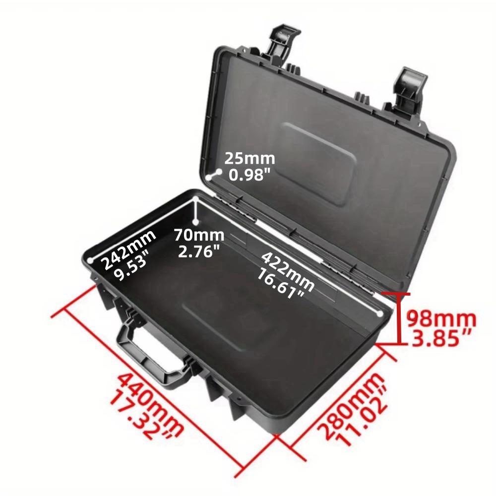 

1pc Toolbox Rectangular Outdoor Monitoring Equipment Dampproof Protective Plastic Case Photographic Equipment Storage Box