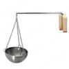 Sauna Room Stainless Steel Essential Oil Bowl Round 12CM Aromatherapy Bowl Sweat Steaming Room Accessories