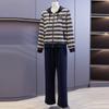 Women's Mid-Aged Spring/Autumn Casual Sportswear Set - Hooded Jacket & Top