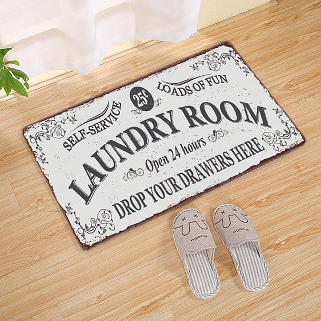 Waschküchen-Teppich, rutschfest, Bauernhaus, Küche, Fußmatten, Badezimmer, Waschküche, dekoratives Zubehör