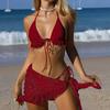 Classic Nylon Lace Bikini Set For Women With Backless Design For Swimming And Water Sports